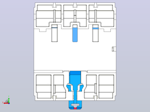 NL210_4p_剩余电流动作断路器三维模型202307后视缩略图