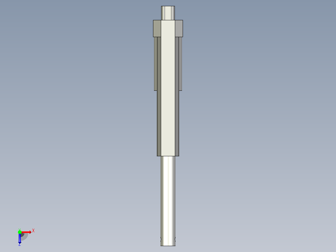 通用线性执行器 12 V 100mm 行程长度俯视图