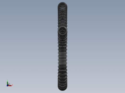 波纹软管可配置solidworks内径22-25mm前视缩略图