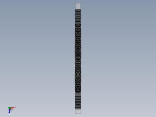 波纹软管可配置solidworks内径22-25mm俯视缩略图