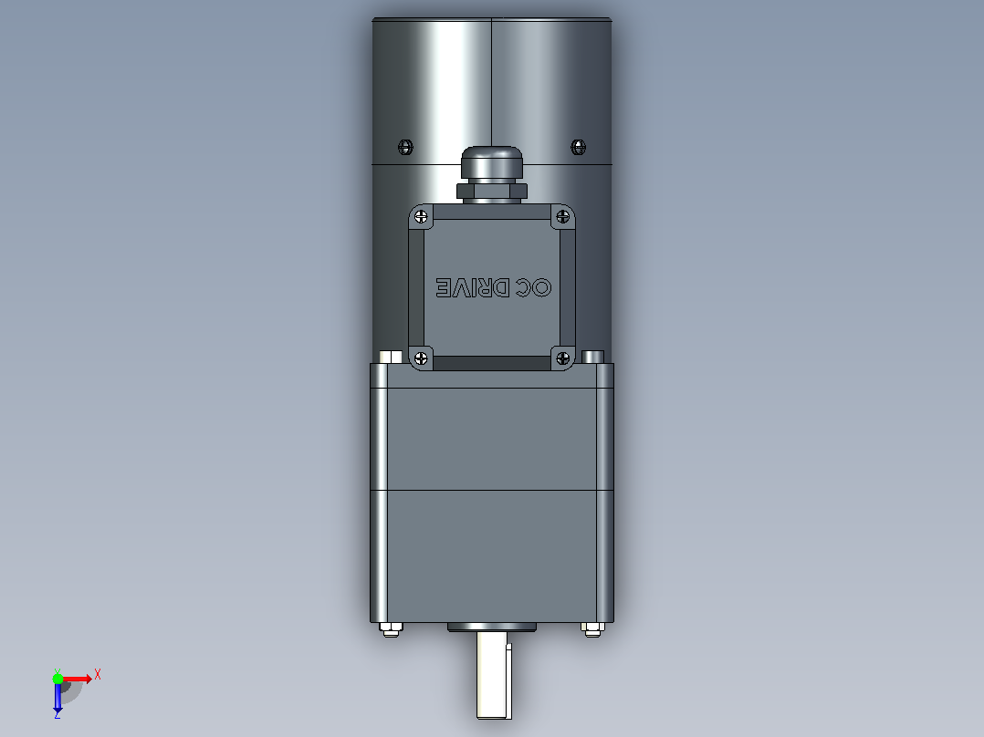80AC(25W)微型交流（齿轴）组合型电机[80YB25WGV22H-80GM30H]俯视图