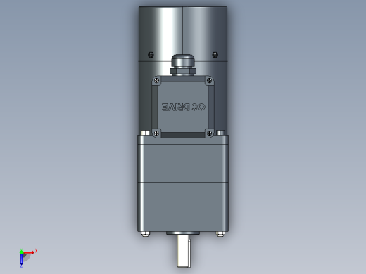 80AC(25W)微型交流（齿轴）组合型电机[80YB25WGV22H-80GM30H]俯视缩略图