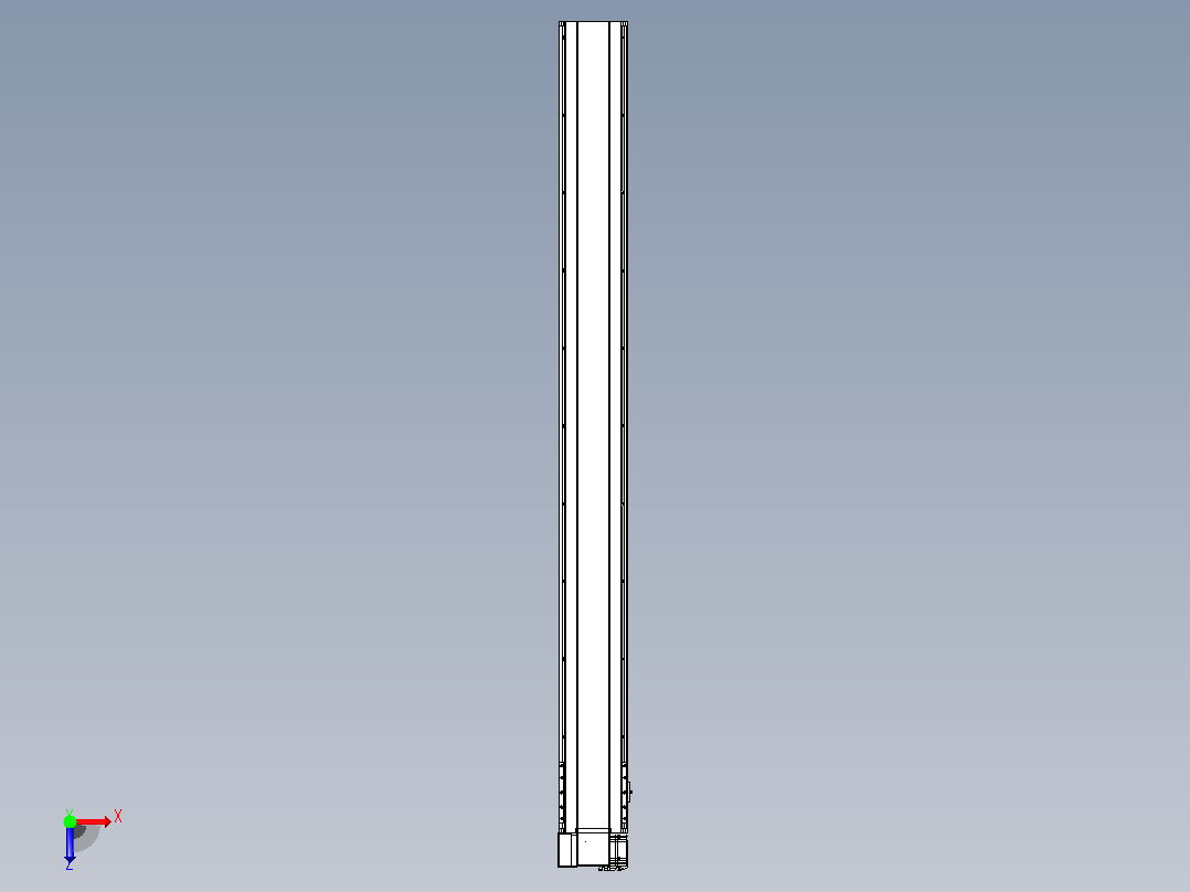 皮带直线轴半封闭可选导轨TPA-HNB-175D-140-L1800-LP-C-P75-N3俯视图