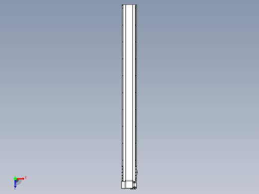 皮带直线轴半封闭可选导轨TPA-HNB-175D-140-L1800-LP-C-P75-N3俯视缩略图