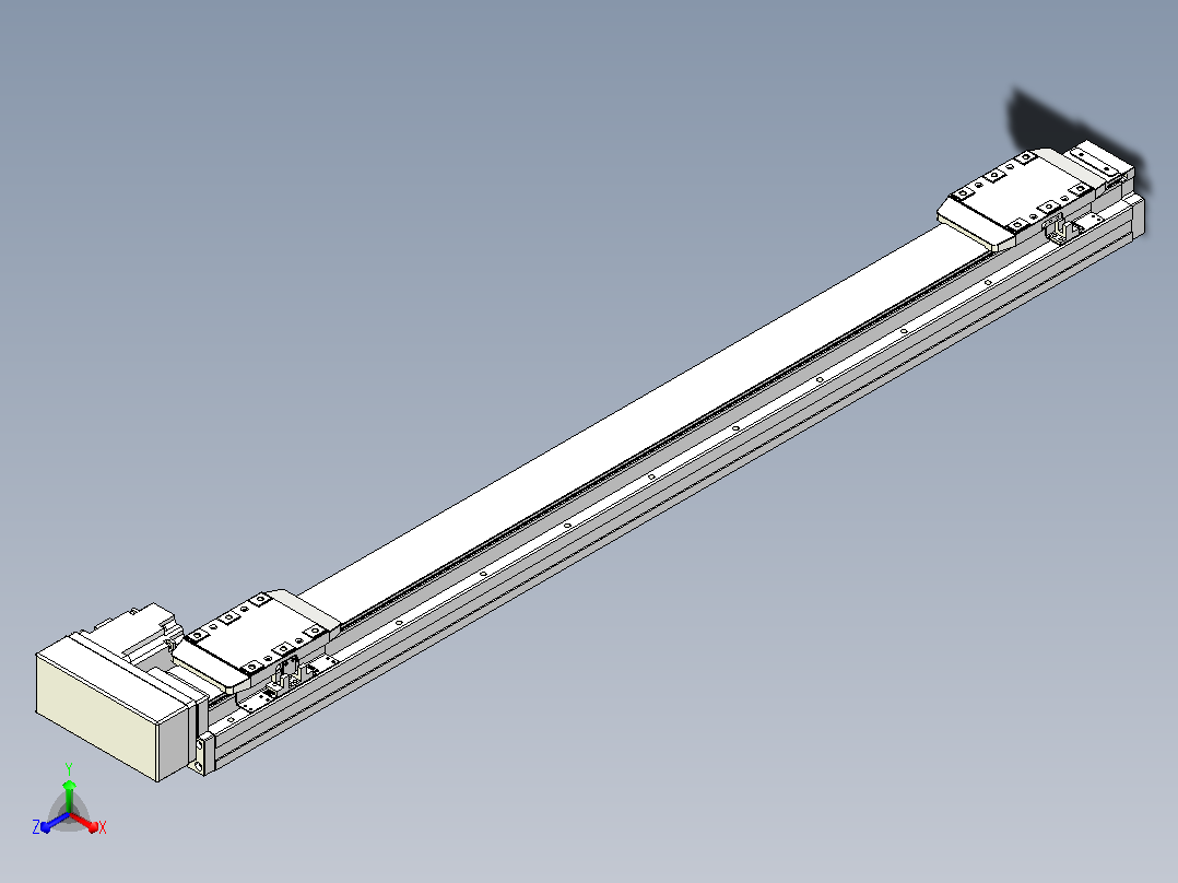 滚珠丝杠线性轴TPA-GCRS-80-1610C-L350-MR-M20-N3主视图