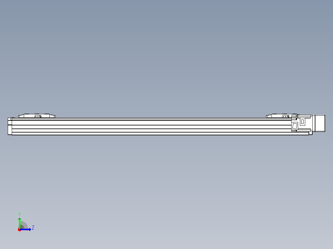 滚珠丝杠线性轴TPA-GCRS-80-1610C-L350-MR-M20-N3左视图