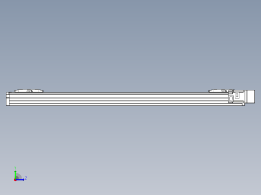 滚珠丝杠线性轴TPA-GCRS-80-1610C-L350-MR-M20-N3左视缩略图