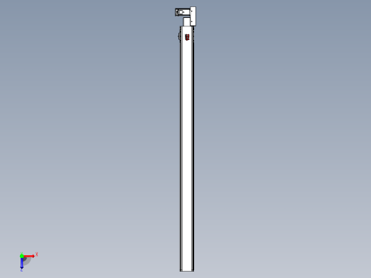 皮带直线轴半封闭可选导轨TPA-HNB-110D-90-L1700-ML-Y-P40-N3俯视缩略图