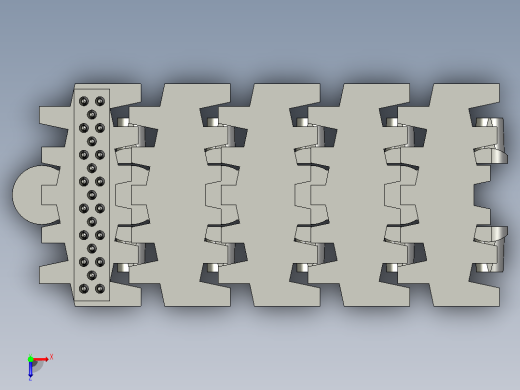 YMTL83B-AZ5-C1 83宽B型弹性楔链俯视缩略图