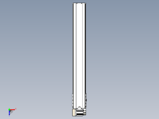 皮带直线轴半封闭可选导轨TPA-HNB-220D-176-L1350-LU-Y-P1K-N3俯视缩略图
