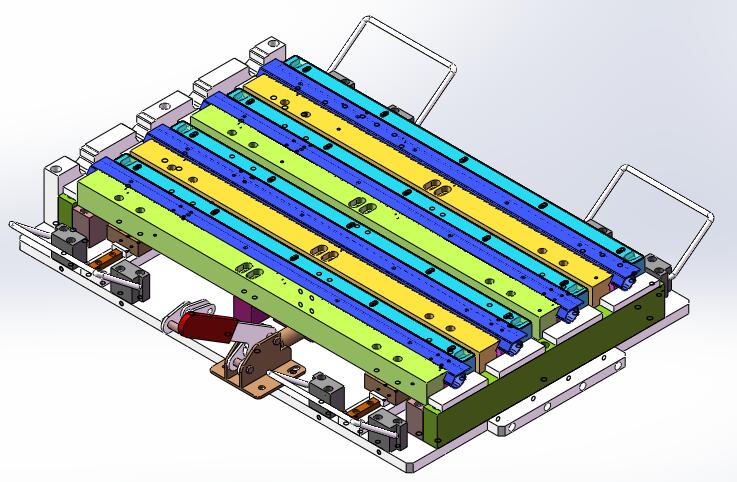 262B 盖前条PC夹具sw18可编辑+cad