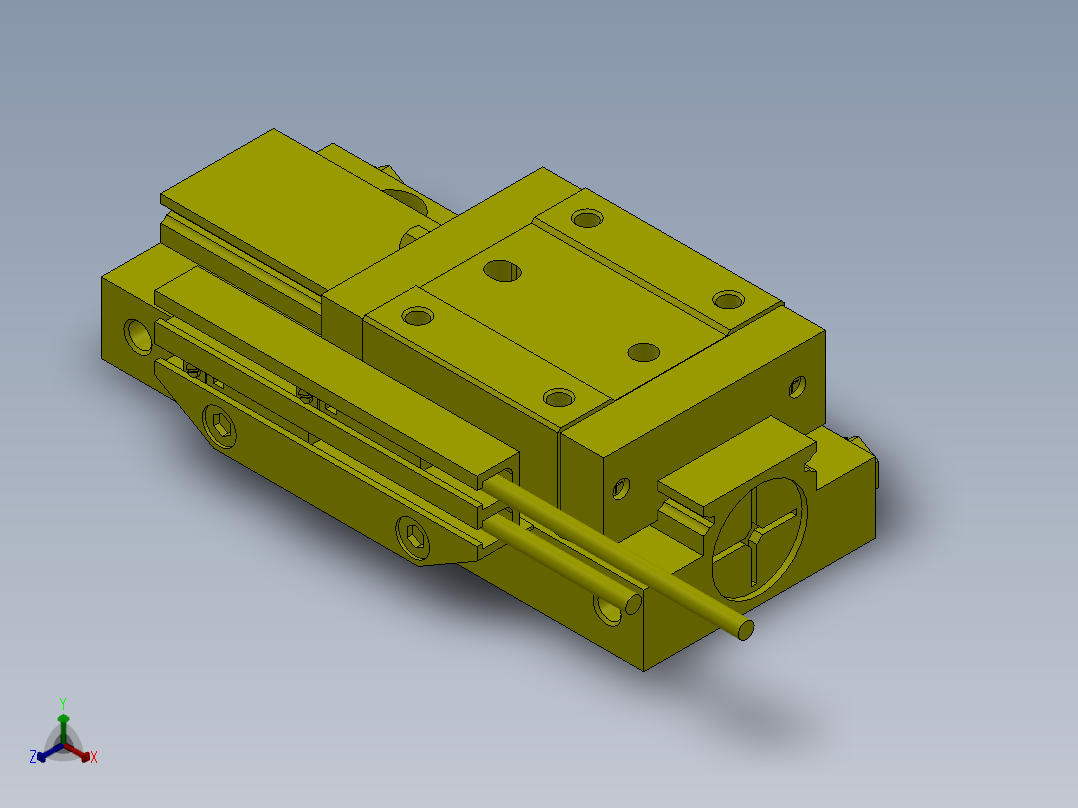 校准机构主视图