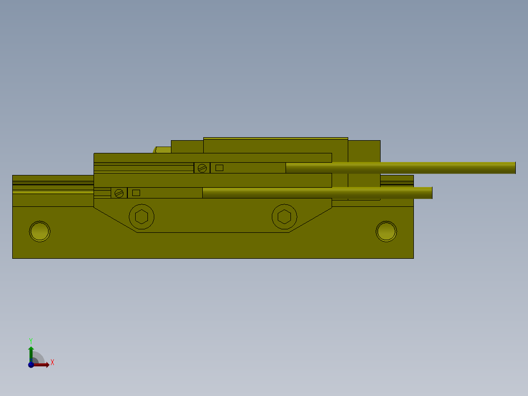 校准机构前视图