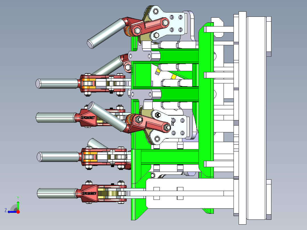 MBT焊接夹具右视图