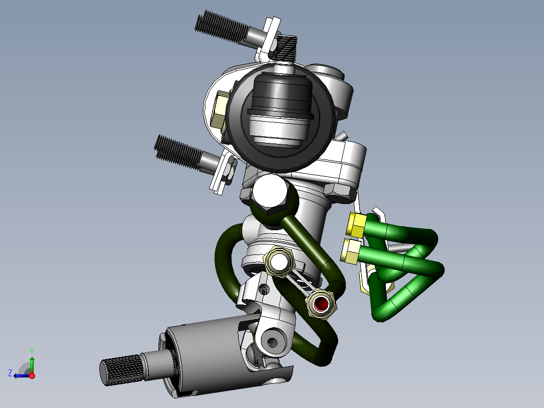 汽车电动助力转向器右视图