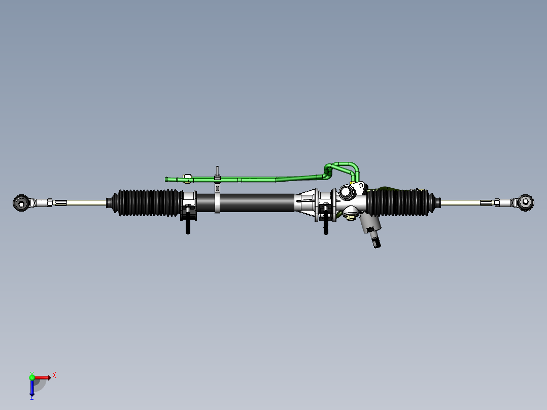 汽车电动助力转向器俯视图