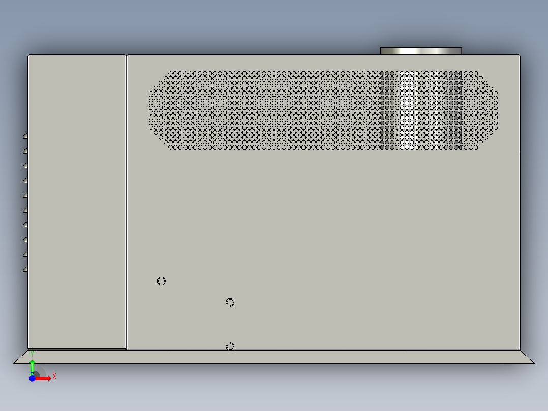 大型工业加湿器3D图3D模型前视图