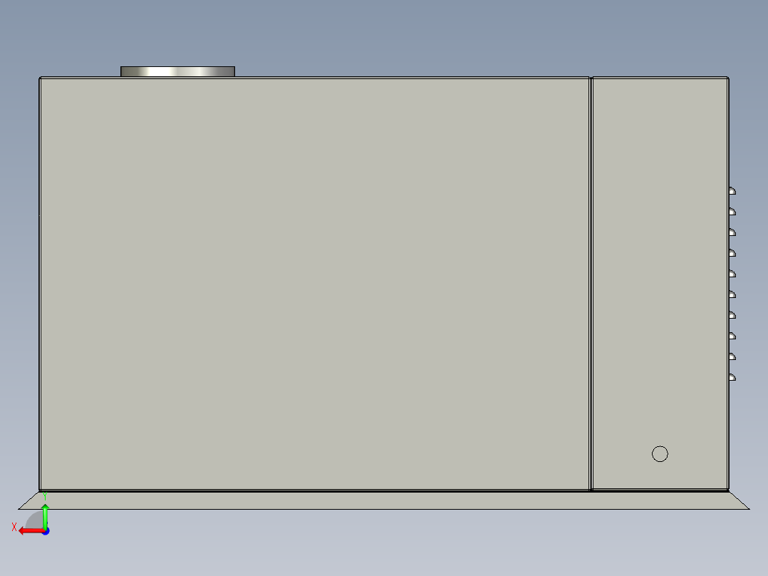 大型工业加湿器3D图3D模型后视图