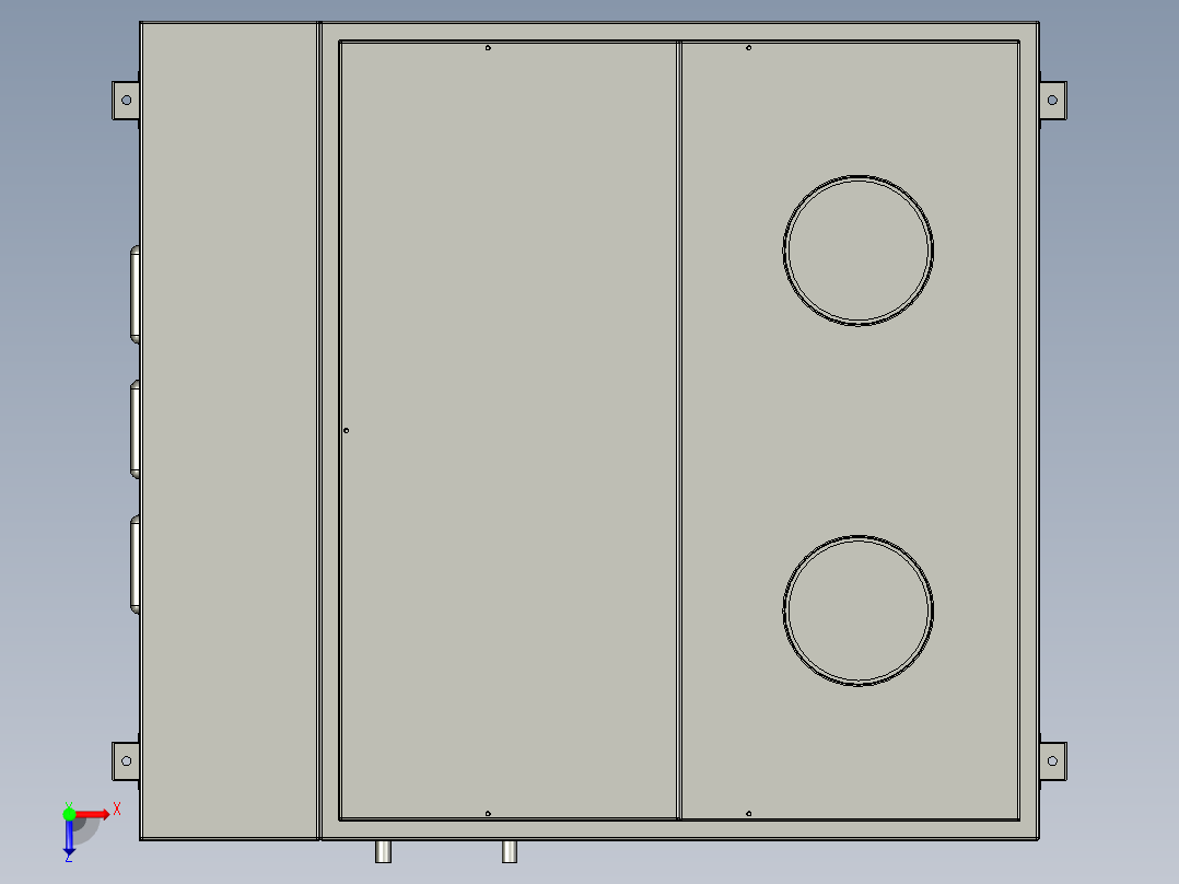 大型工业加湿器3D图3D模型俯视图