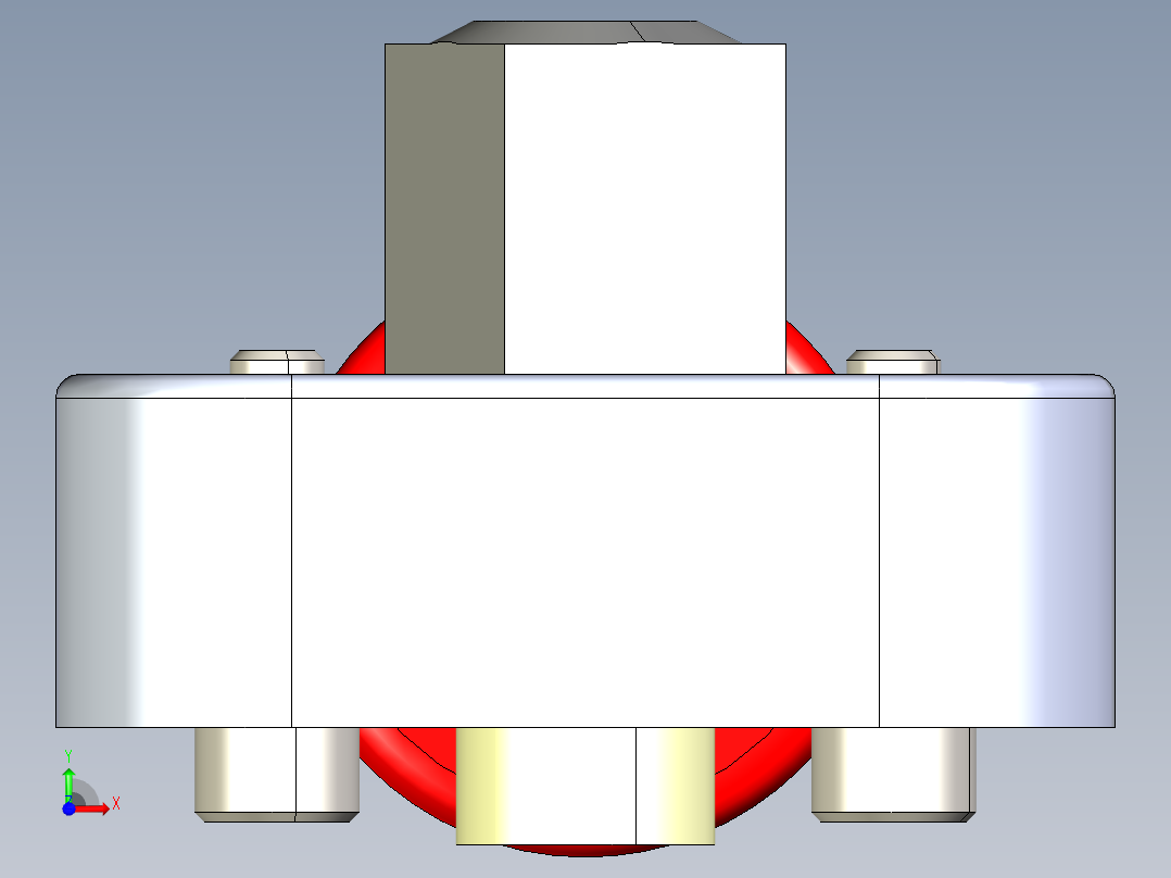 套筒扳手制作模型3D模型前视图