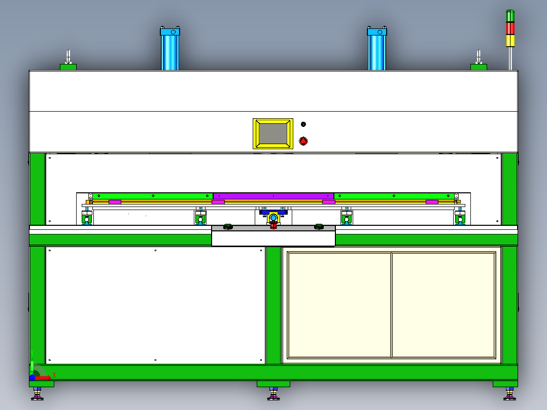 污水过滤膜熔接机前视图