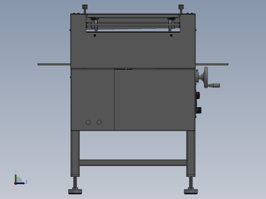 WQ400G切片机左视图