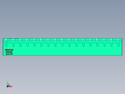 DEGSON 2EDG 系列 5.0mm 可插拔接线端子组-2EDGR-5.0-17P-14-00AH前视缩略图