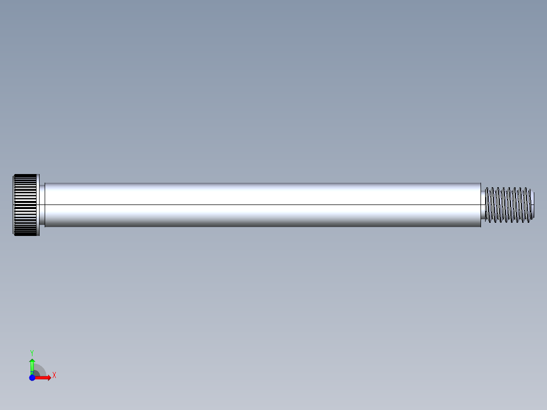 公制SH螺栓选择（DME）-SB DME PM8 x100.STEP前视图