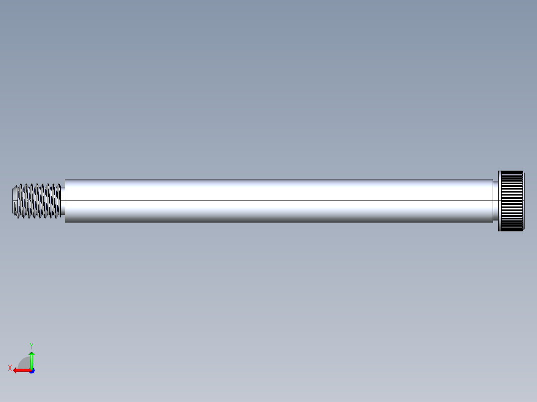 公制SH螺栓选择（DME）-SB DME PM8 x100.STEP后视图