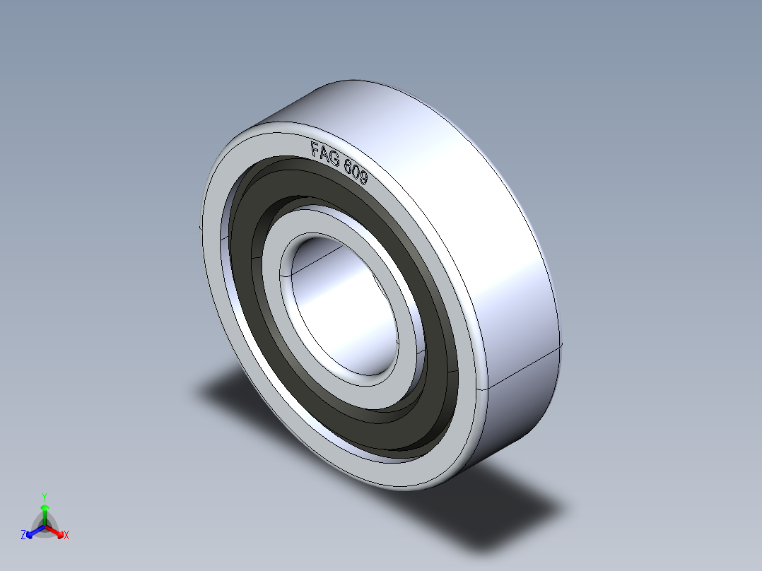 滚珠轴承-Rodamiento FAG 609 9x24x7.STEP