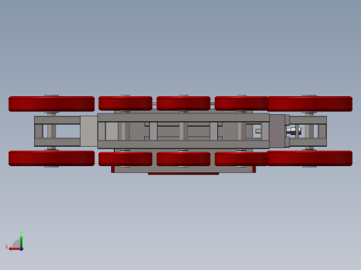 汽车、小型拖拉机橡胶三角履带轮设计图纸后视缩略图
