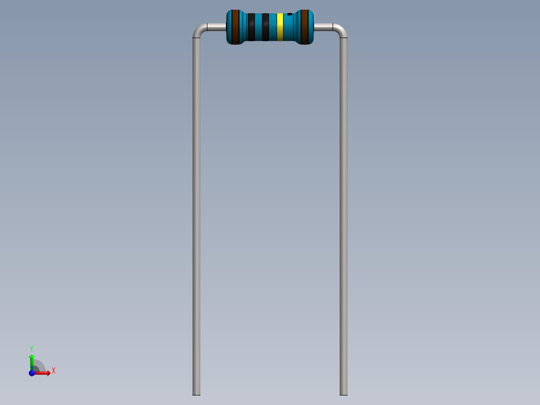 电容器 二极管 电阻器-Resistor 1M Ohm Blue前视图