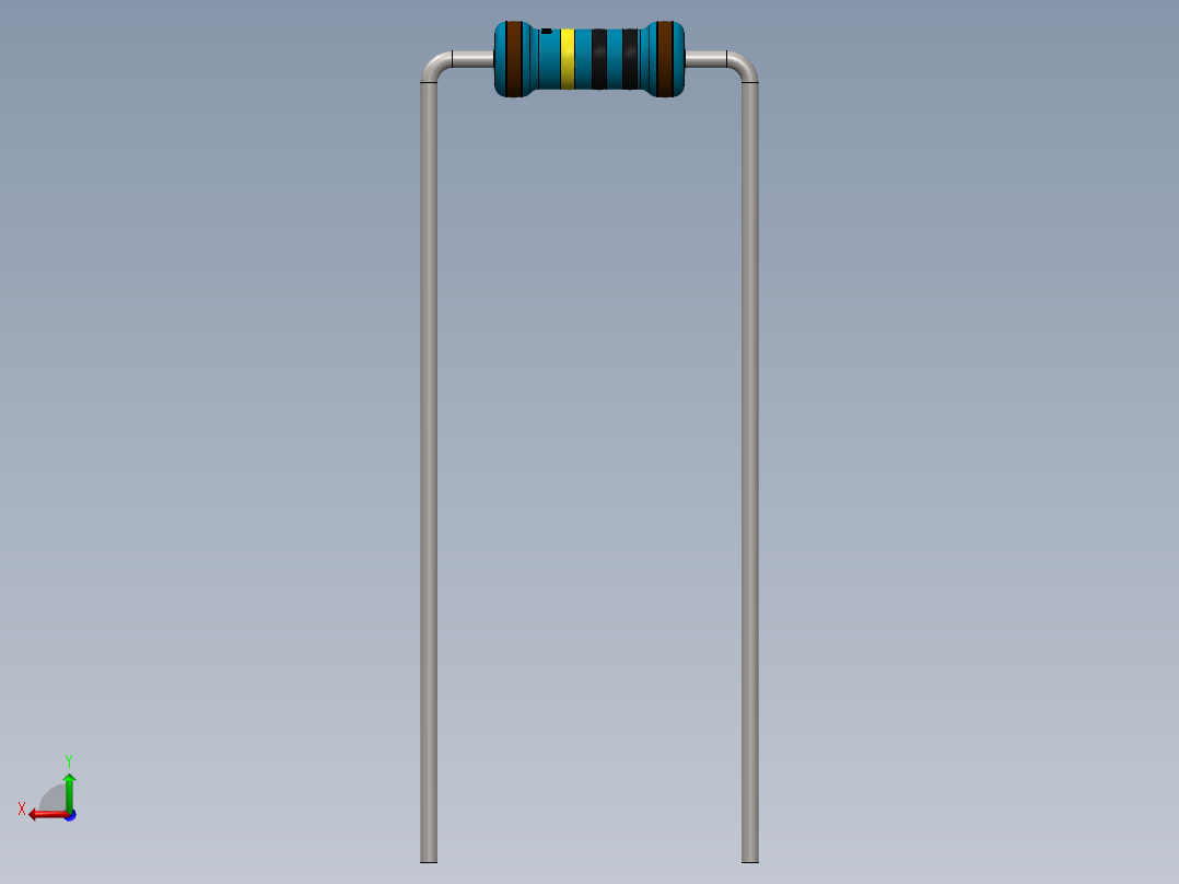 电容器 二极管 电阻器-Resistor 1M Ohm Blue后视图