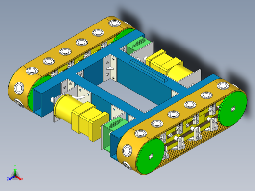 电磁吸附爬壁机器人三维模型