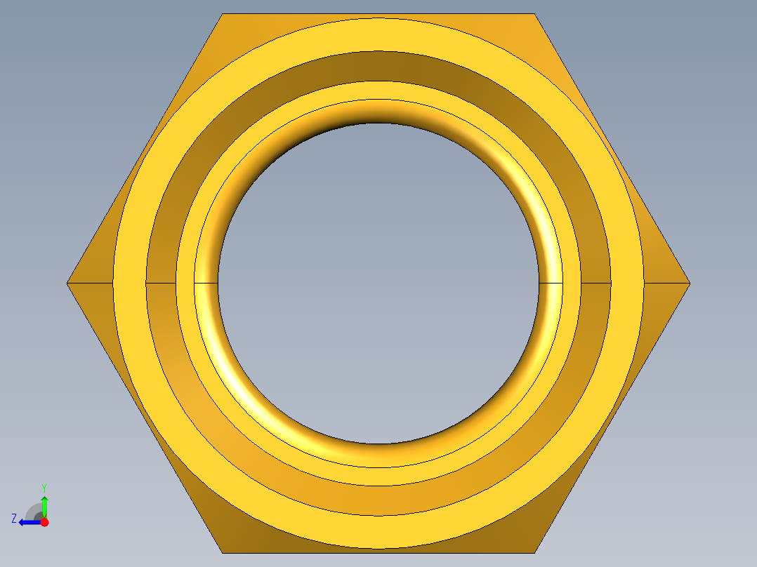 扩口式工业通用硬管接头Short Forged Nut 14FSX-10右视图