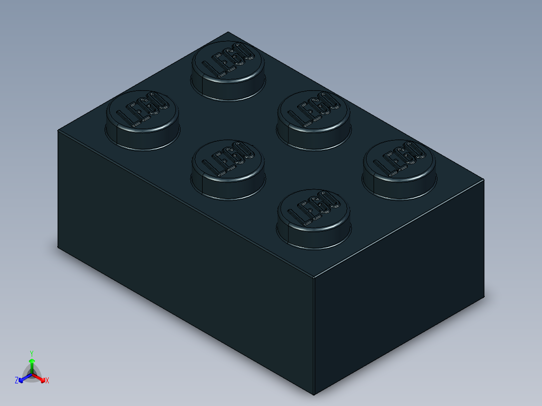 乐高套装 4421基本积木-300226 Black Brick 2 x 3.STEP