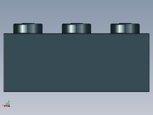 乐高套装 4421基本积木-300226 Black Brick 2 x 3.STEP后视缩略图