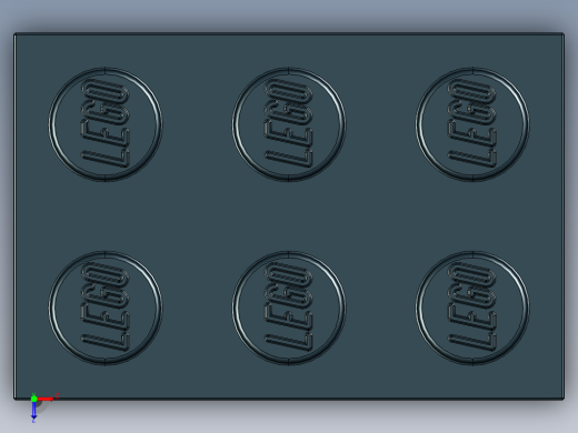 乐高套装 4421基本积木-300226 Black Brick 2 x 3.STEP俯视缩略图