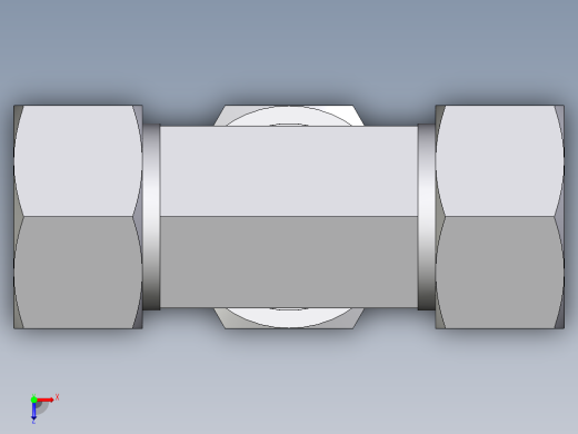 卡套式工业通用硬管接头EO_Union_tee_T30SCF俯视缩略图