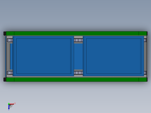 斜坡式推拉车俯视缩略图