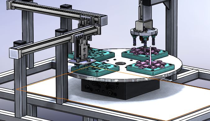 切割机的进料机构
