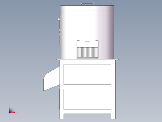 榴莲甩肉去核机SW三维==535601==25前视缩略图