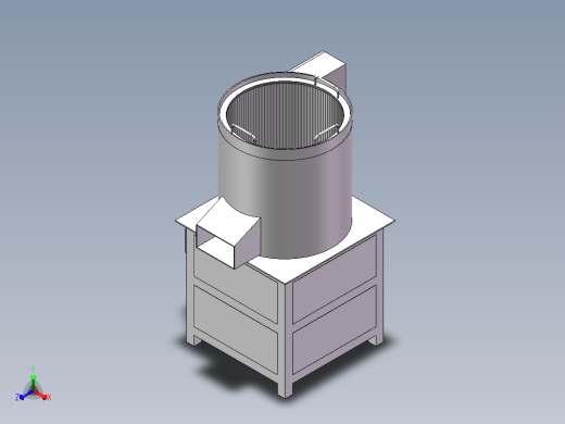 榴莲甩肉去核机SW三维==535601==25正等轴测缩略图