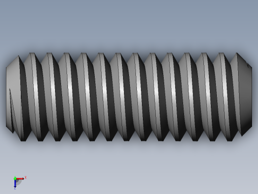 DIN 913-ISO 4026 固定螺钉-M1.8 L=5.SLDPRT俯视缩略图