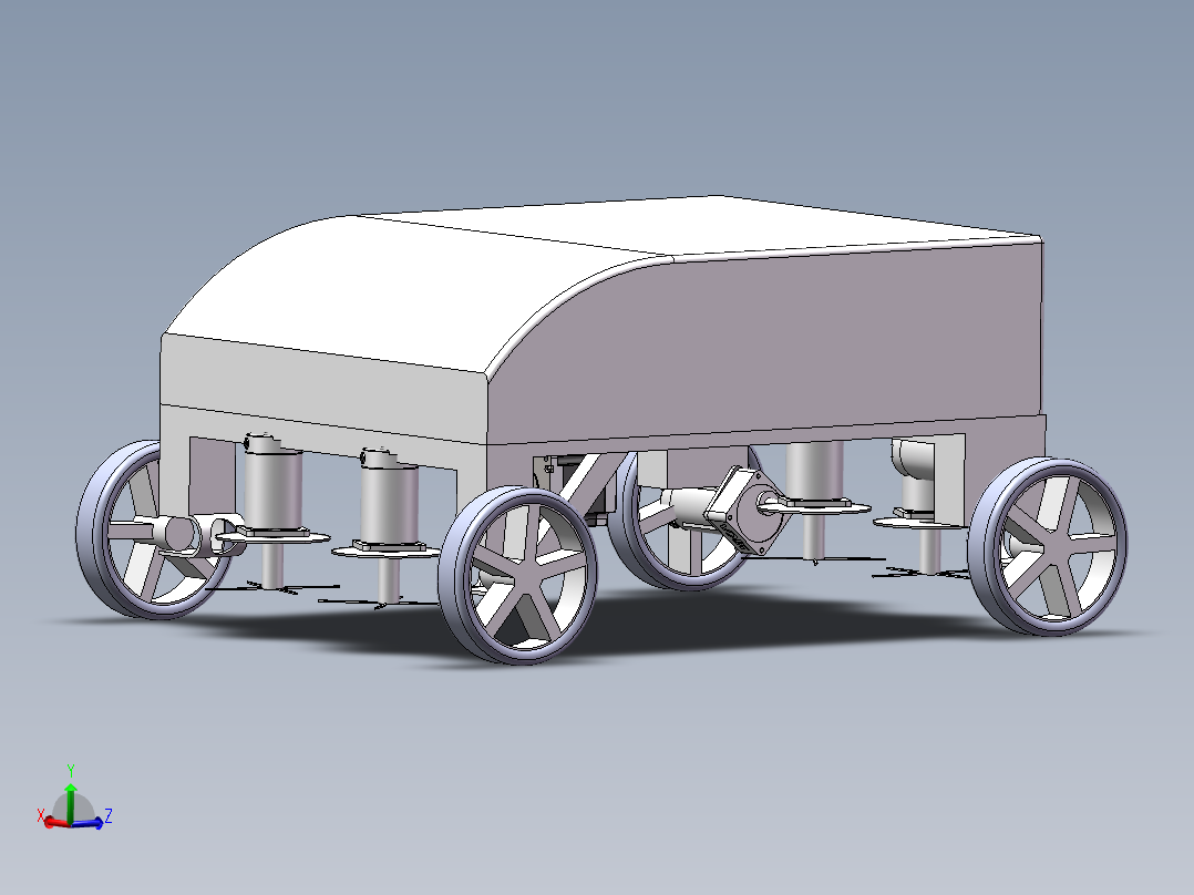 小车底座 梯形转向结构