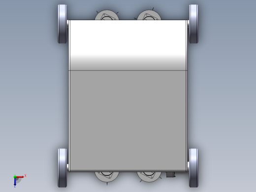 小车底座 梯形转向结构俯视缩略图