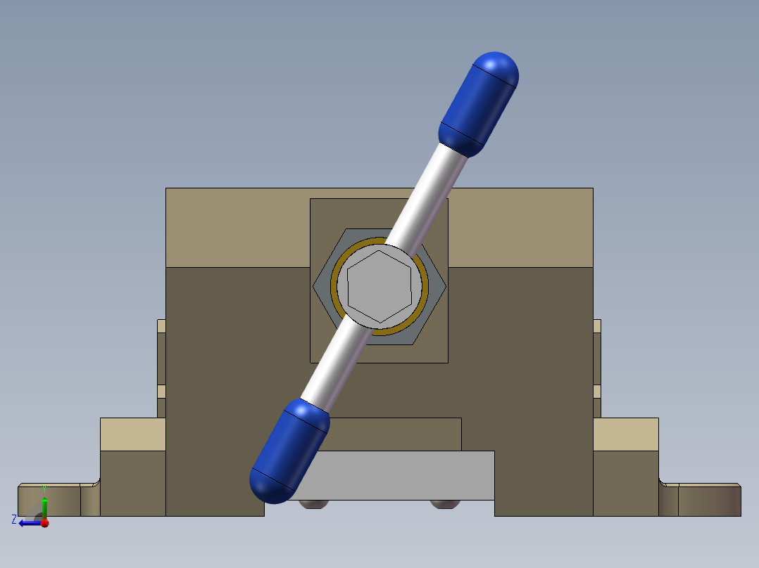 简易台钳(自顶向下设计)右视图
