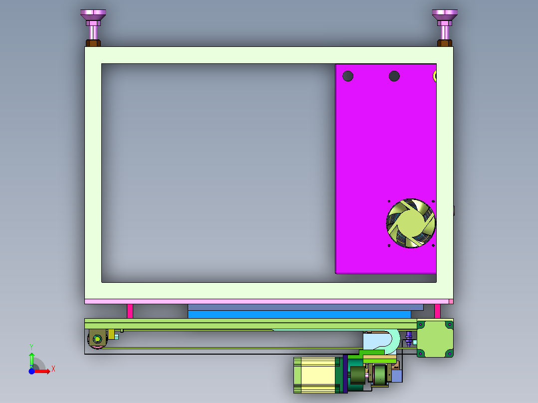 盘装锂电池缺少测量装置前视图