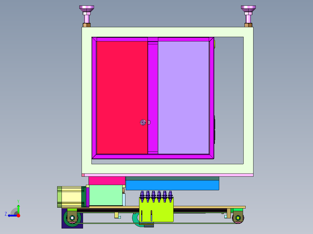 盘装锂电池缺少测量装置右视图