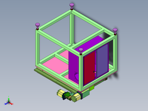 盘装锂电池缺少测量装置正等轴测缩略图